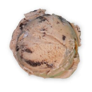 Scoop of Chocolate Shoppe Ice Cream's Espresso Oreo flavor